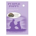 Purple Poppy Key Ring